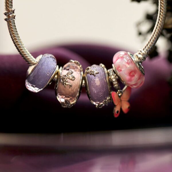 Solid 925 Sterling Silver Blush Pink Charm - Image 5