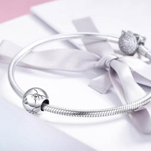 Solid 925 Sterling Silver Dandelions Pandora Inspired Charm - Image 2