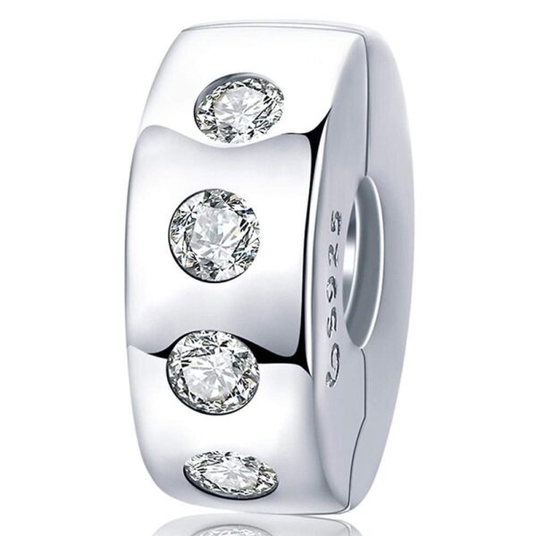 Solid 925 Sterling Silver Edge Pandora Inspired Charm
