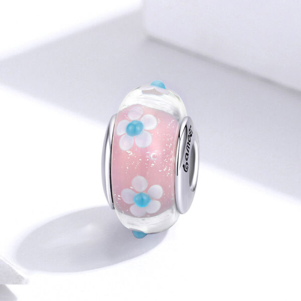 Solid 925 Sterling Silver Pandora Floral Inspired Charm - Image 4