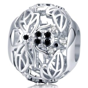 Solid 925 Sterling Silver Honey Bee Animal Pandora Inspired Charm