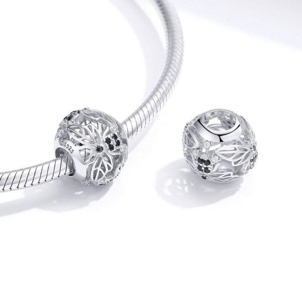 Solid 925 Sterling Silver Honey Bee Animal Pandora Inspired Charm - Image 3