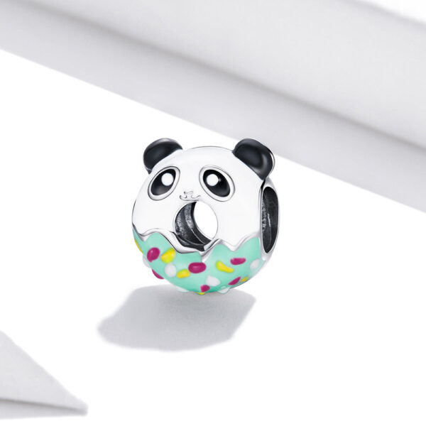 Solid 925 Sterling Silver Bear Panda Pandora Inspired Charm - Image 4