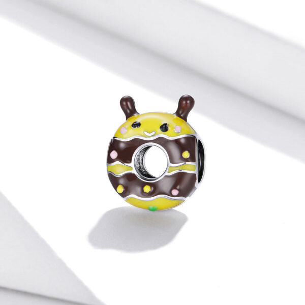 Solid 925 Sterling Silver Buzz Bee Pandora Inspired Charm - Image 4