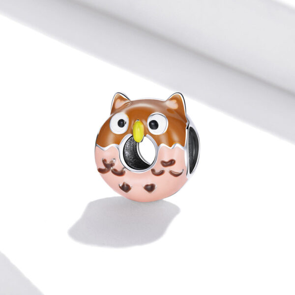 Solid 925 Sterling Silver Lovely Owl Pandora Inspired Charm - Image 4