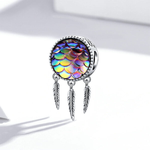 Solid 925 Sterling Silver Sweet Mermaid Pandora Inspired Bead Charm - Image 4