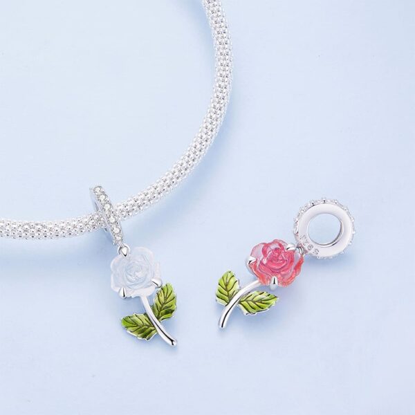 Solid 925 Signature Silver Solaris Shift Petal Charm - Image 2