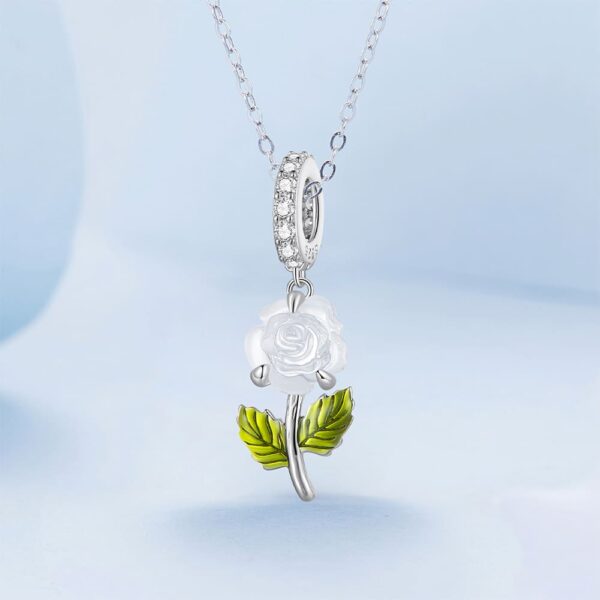 Solid 925 Signature Silver Solaris Shift Petal Charm - Image 3