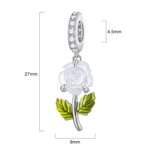 Solid 925 Signature Silver Solaris Shift Petal Charm - Image 6