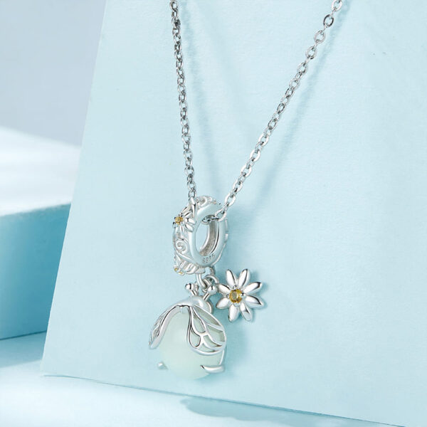 Solid 925 Signature Silver Bug Sparkle Charm - Image 5
