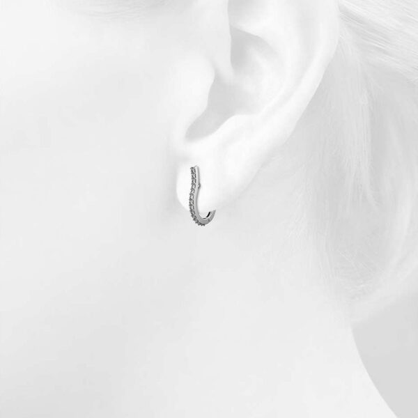 Solid 925 Sterling Silver Couture of Dazzle Earrings - Image 4
