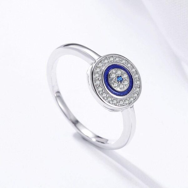 Solid 925 Sterling Silver Cobalt Blue Ring