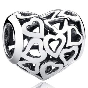 Solid 925 Sterling Silver Full of Amour Charm