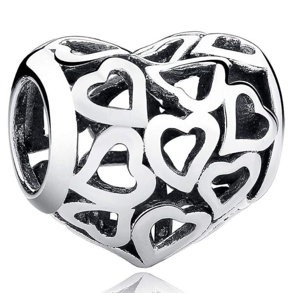 Solid 925 Sterling Silver Full of Amour Charm