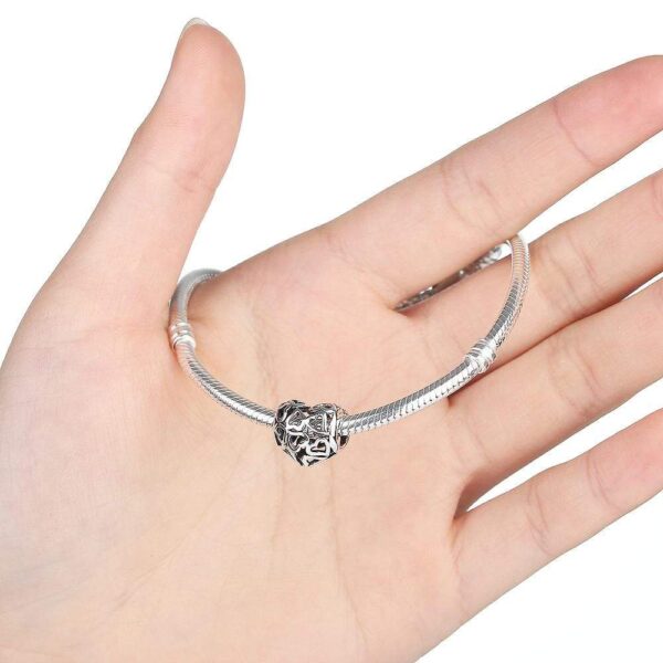 Solid 925 Sterling Silver Full of Amour Charm - Image 3