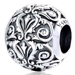 Solid 925 Sterling Silver European Amour Charm