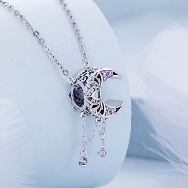 Solid 925 Signature Silver Akhira Moon Goddess Charm - Image 2