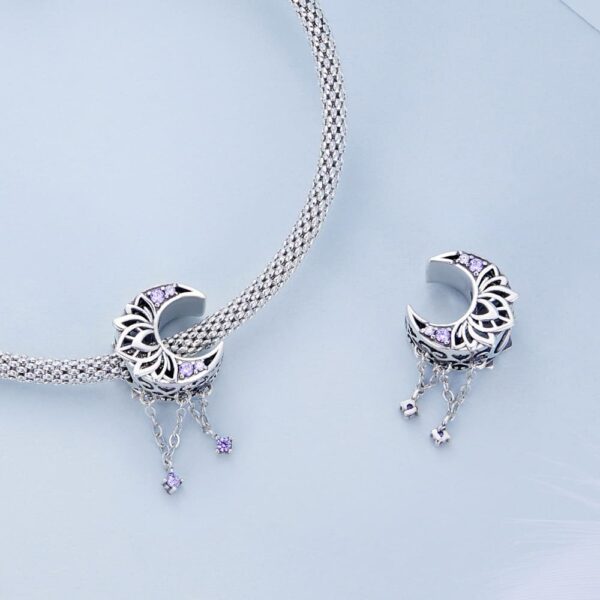 Solid 925 Signature Silver Akhira Moon Goddess Charm - Image 3