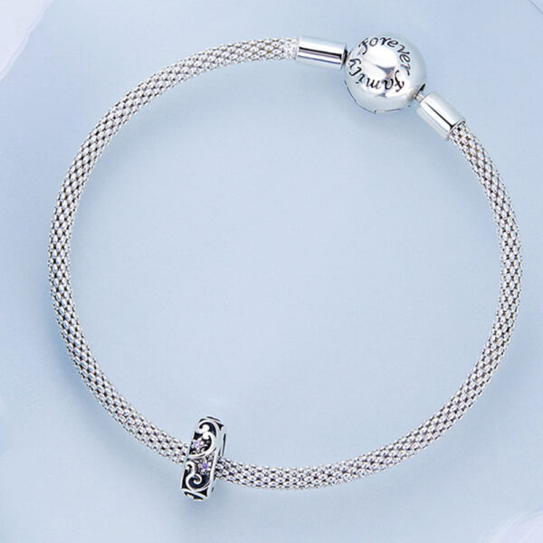 Solid 925 Signature Silver Open Filigree Charm - Image 2