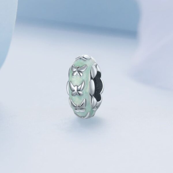 Solid 925 Signature Silver Lucy Sky Blue Charm - Image 4