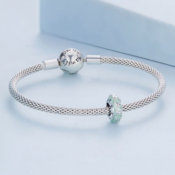 Solid 925 Signature Silver Lucy Sky Blue Charm - Image 5