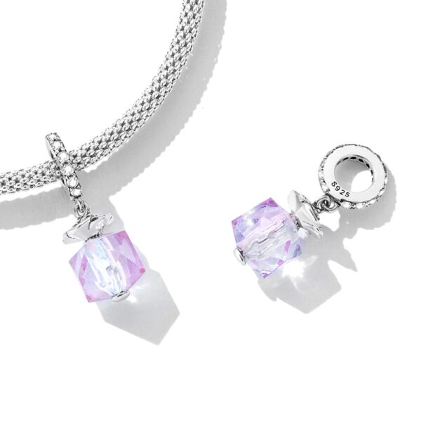 Solid 925 Signature Silver Magic Cuboid Charm - Image 2