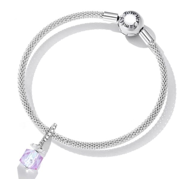 Solid 925 Signature Silver Magic Cuboid Charm - Image 4