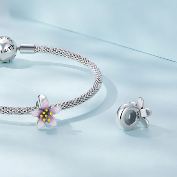 Solid 925 Signature Silver Gift Of Sakura Charm - Image 2
