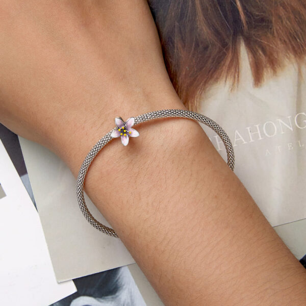 Solid 925 Signature Silver Gift Of Sakura Charm - Image 5