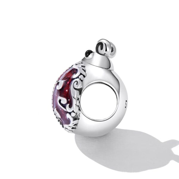 Solid 925 Signature Silver Antique Dixie Ladybird Charm - Image 3
