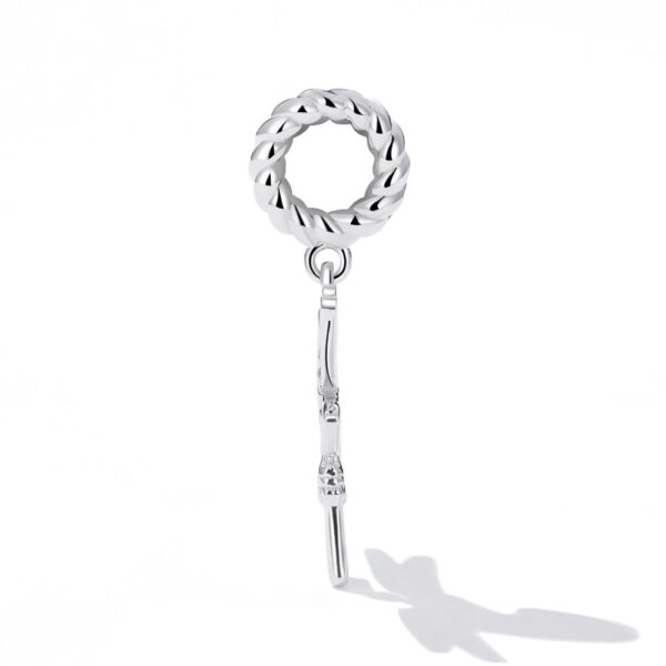 Solid 925 Signature Silver Dragonfly Key Charm - Image 3