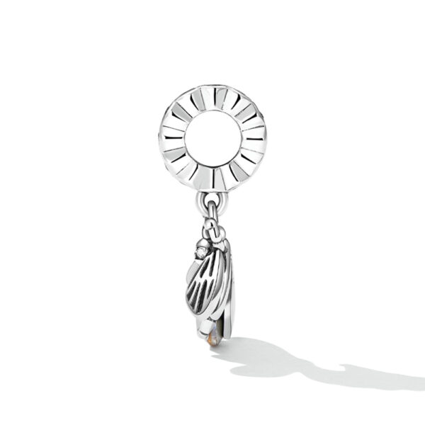 Solid 925 Signature Silver Bee-Yonce Yellow Charm - Image 3