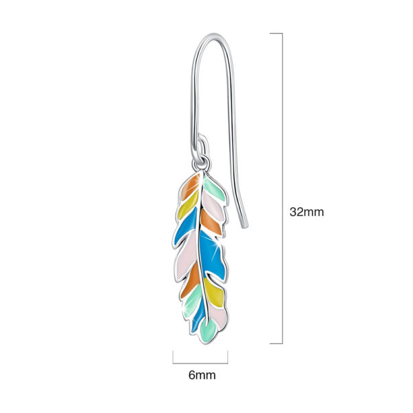 Solid 925 Sterling Silver Samba Dream Colourful Feathers Charms - Image 5