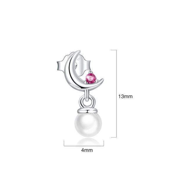 Solid 925 Signature Silver Abernathy Pearl Dangle Earrings - Image 5