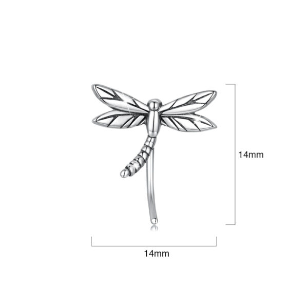 Solid 925 Signature Silver Olivia Dragonfly Stud Earrings - Image 8
