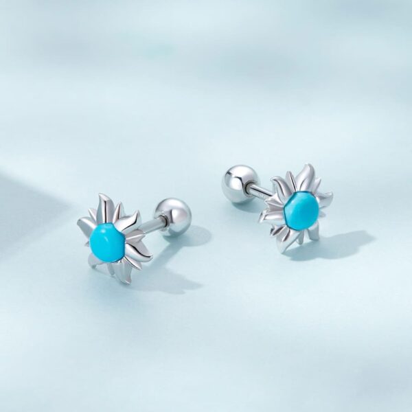 Sunday Sun Ray Stud Earrings - Image 3