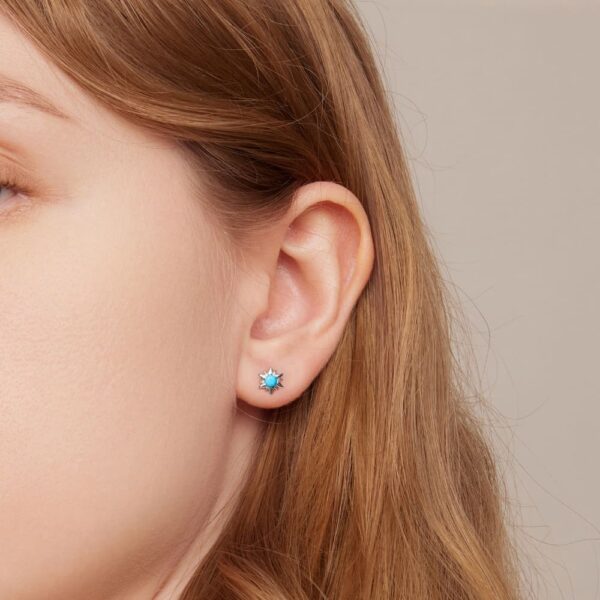 Sunday Sun Ray Stud Earrings - Image 4