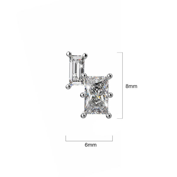 Solid 925 Signature Silver Stellar Stud Earrings - Image 5