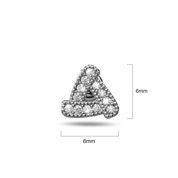 Trinity Zircon Pave Stud Earrings - Image 4