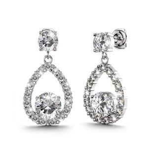 Fenella Bloom Earrings Clear