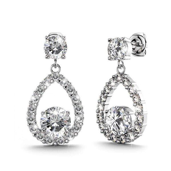 Fenella Bloom Earrings Clear