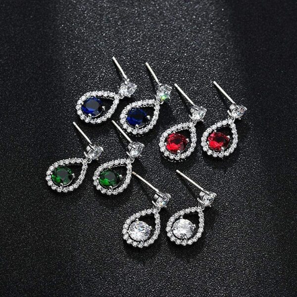 Fenella Bloom Earrings Clear - Image 3