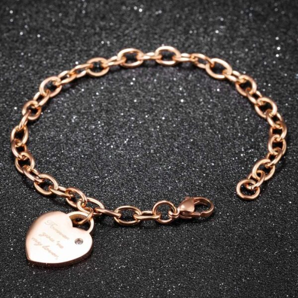Forever You'Re My Lover Bracelet Rose Gold - Image 2