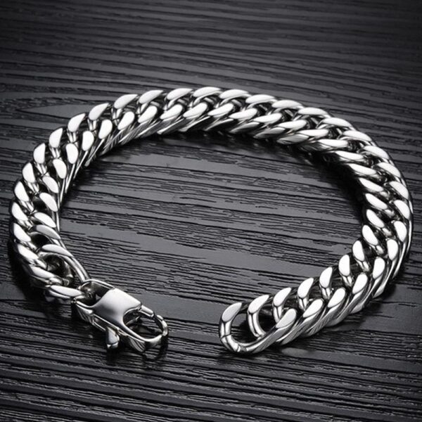 Curb Chain Stainless Steel Bracelet 12mm - Image 2
