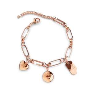 Bliss Charm Bracelet in Rose Gold Layered Steel Jewellery