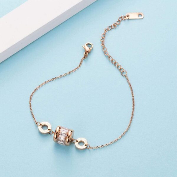 Minimalist BVLOVED Crystal Charm Bracelet - Image 3