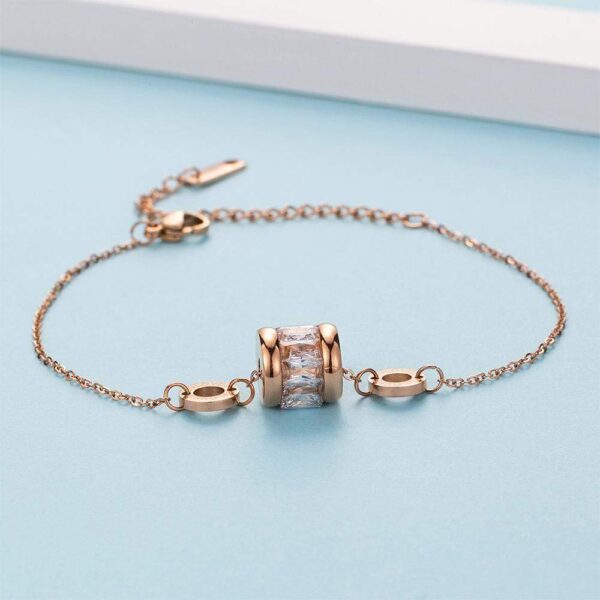 Minimalist BVLOVED Crystal Charm Bracelet - Image 4