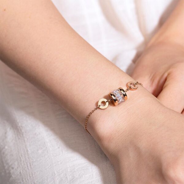 Minimalist BVLOVED Crystal Charm Bracelet - Image 6