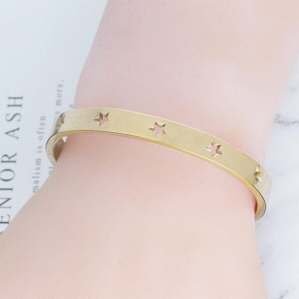 Bellatrix Star Gold Layered Bangle - Image 3