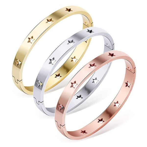 Bellatrix Star Gold Layered Bangle - Image 5